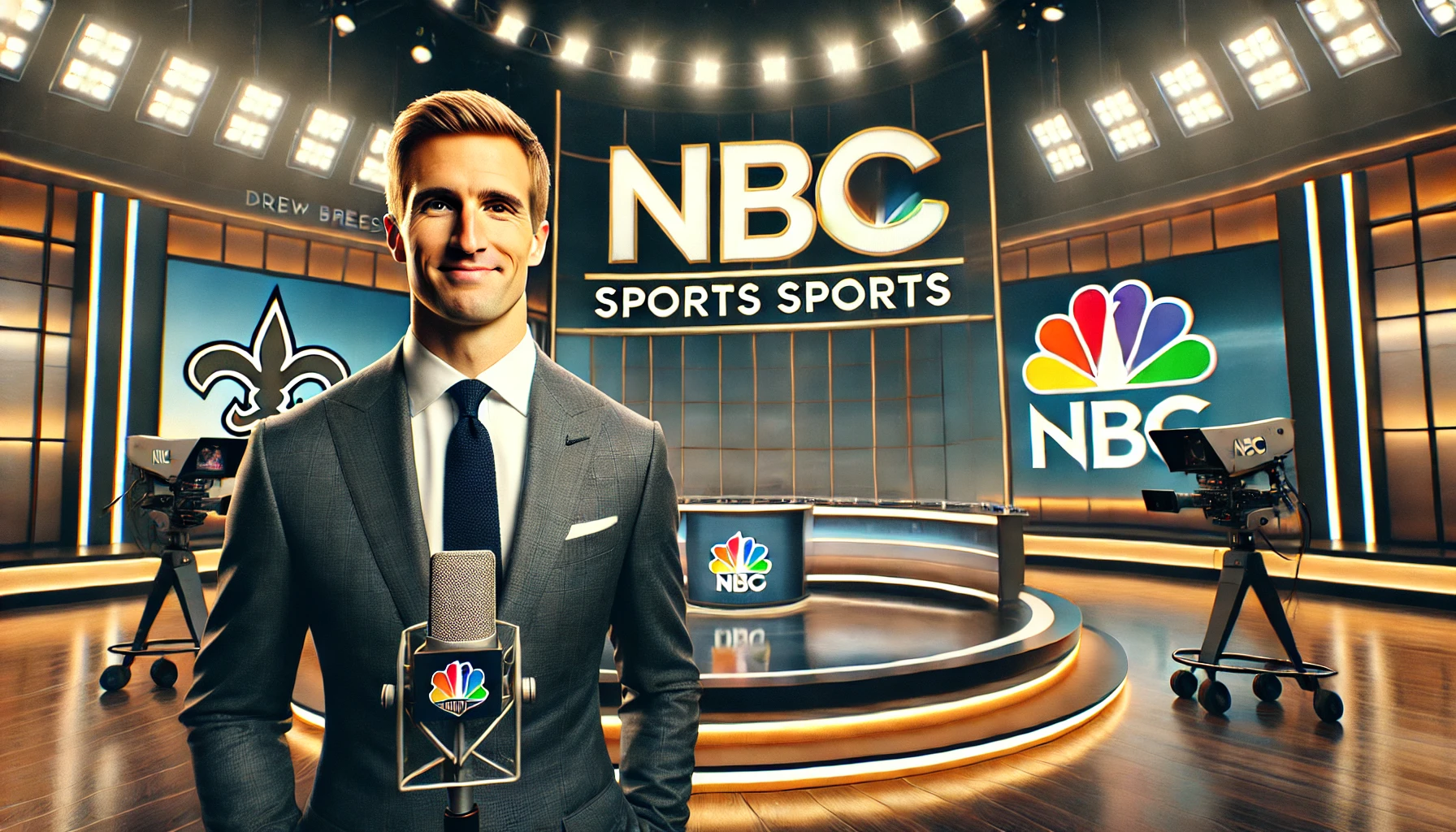 drew brees makes his nbc debut, internet amazed by his new hair